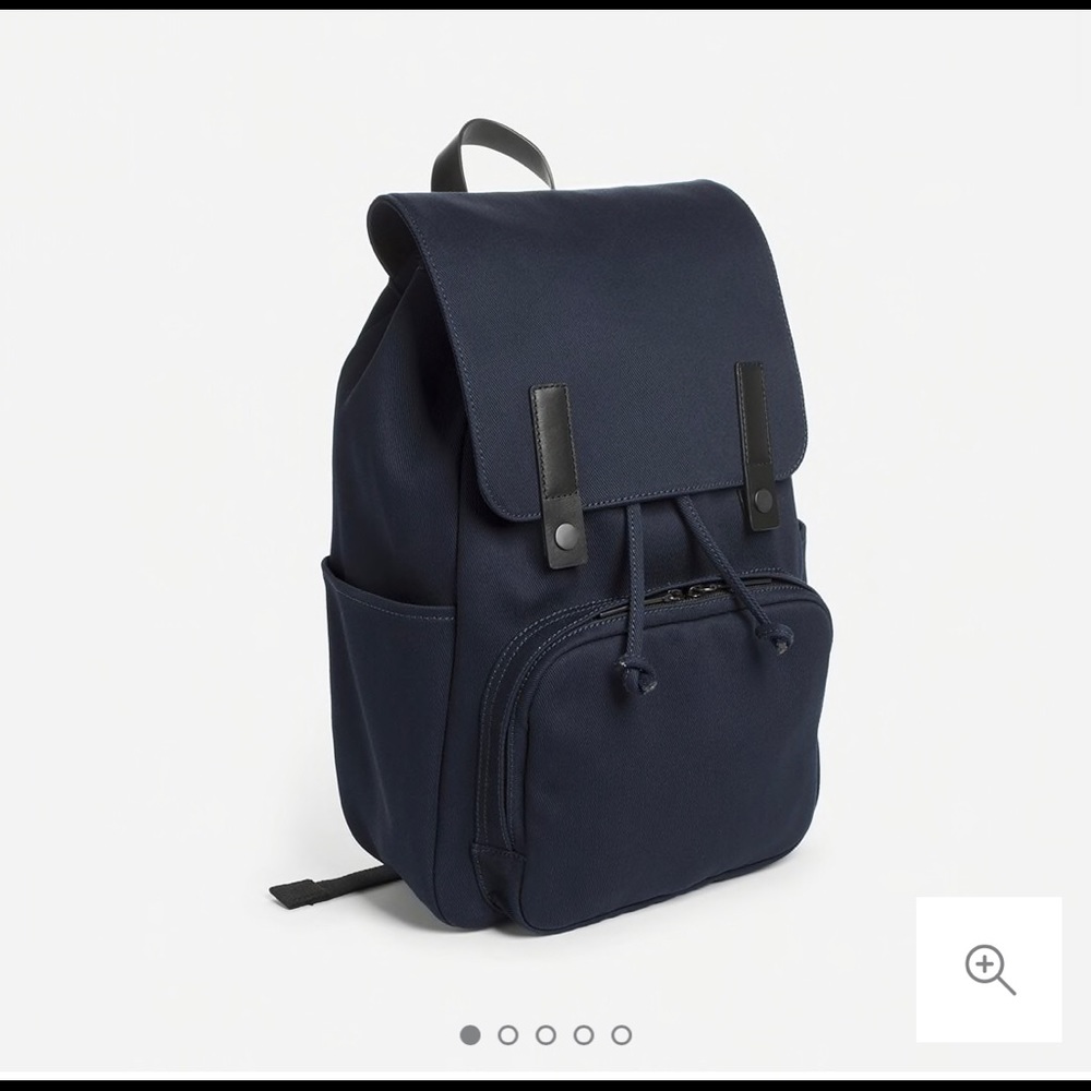 Everlane Modern Snap Backpack Navy Blue